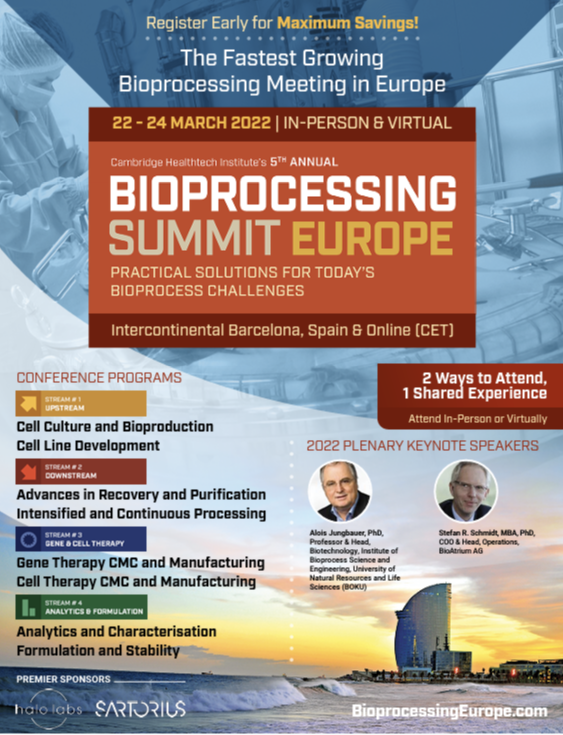 Download Brochures - Bioprocessing Summit Europe