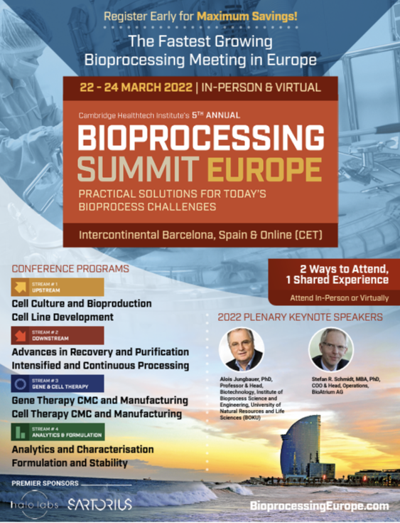 Download Brochures Bioprocessing Summit Europe