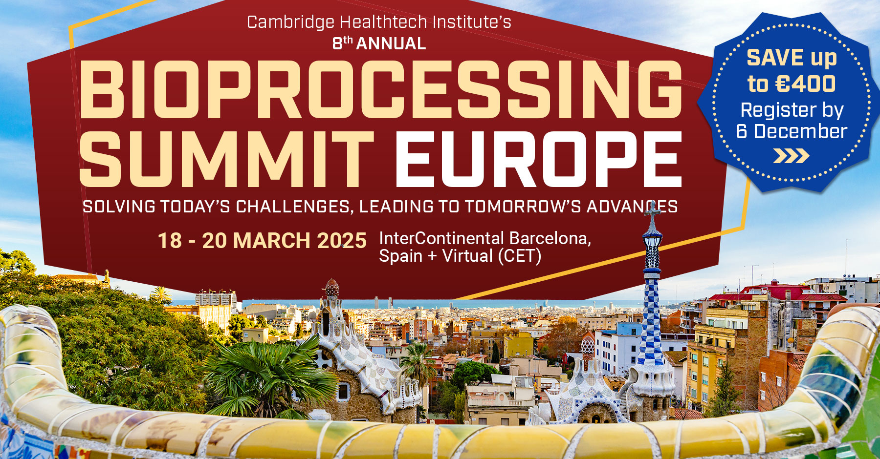 Bioprocessing Summit Europe 1921 March 2024 Barcelona